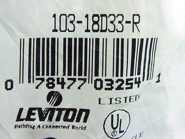 Leviton Red ECT 18 Series Female Cam Plug Double Set Screw 400A 600V 18D33-R