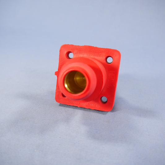 Leviton Red ECT 18 Series Cam Female Panel Receptacle Ball Nose 400A 18R24-R
