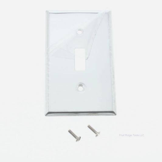 Leviton 1901 Chrome 1-Gang Toggle Chrome Plated Steel Wallplate Covers 20pcs