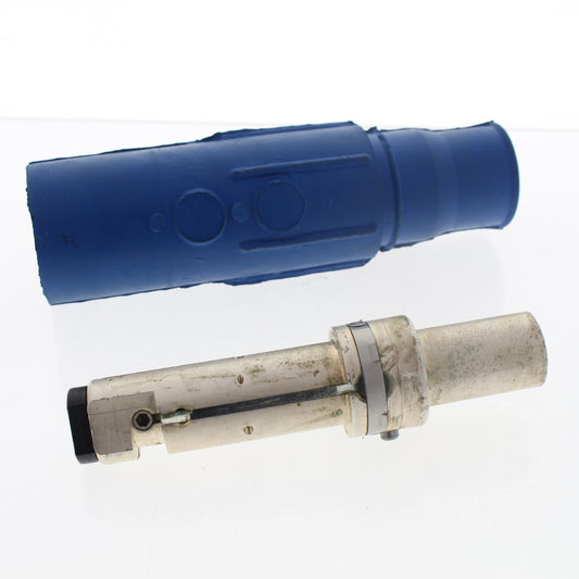 Leviton 22L21 Blue Cam-Type Male Connector Crimped 250-350mcm Latching Ball Nose