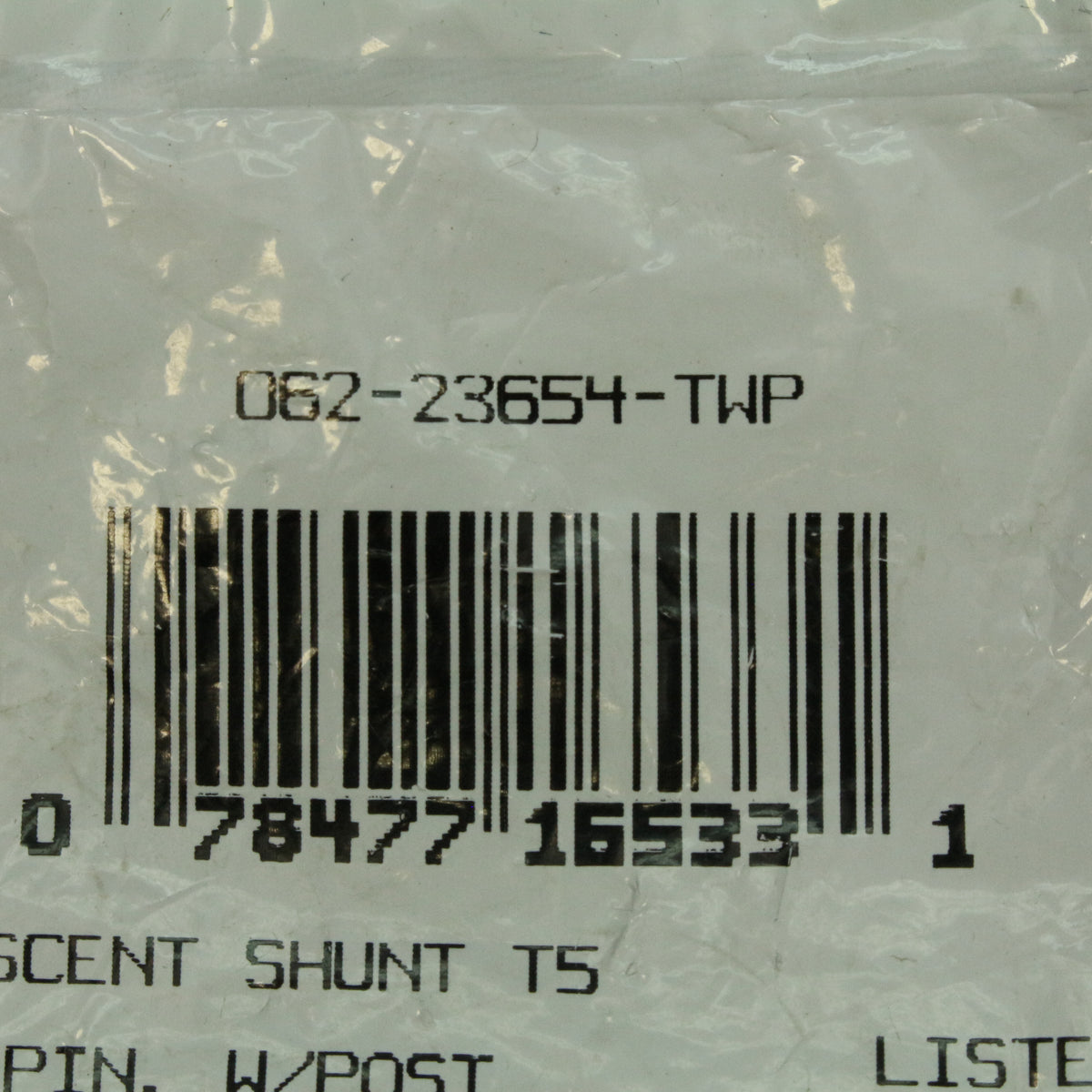 Fluorescent Shunted Socket T-5 Lampholder Mini Bi-Pin w/ Tall Profile 23654-TWP