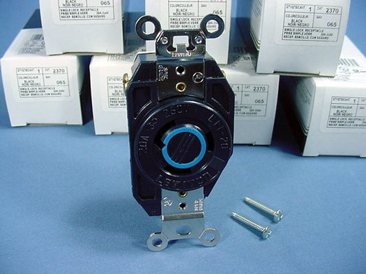 10 Leviton Twist Turn Locking Receptacle Outlets NEMA L11-20R 20A 250V 3� 2370