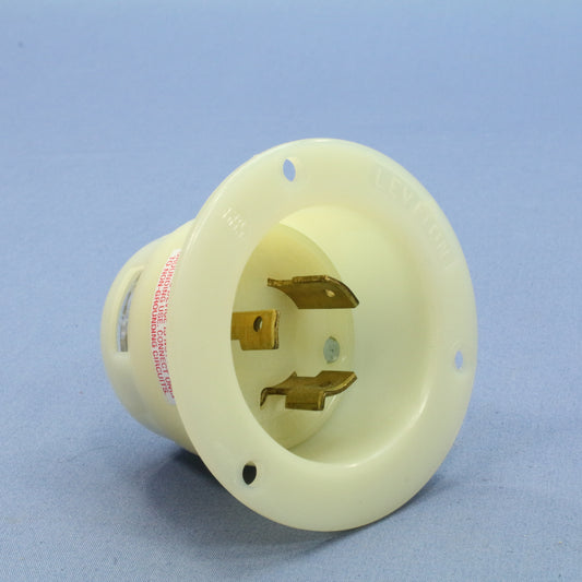 Leviton Locking Flanged Inlet Twist Lock Plug Nema L12-20P 20A 480V 3� 2385