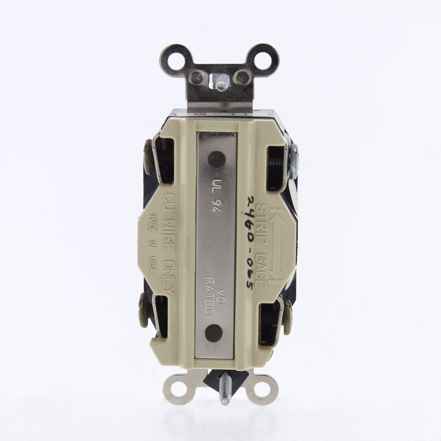 Leviton 2460-065 Turn Locking Receptacle Outlet Bulk L20-20R 20A 347/600V 3?Y