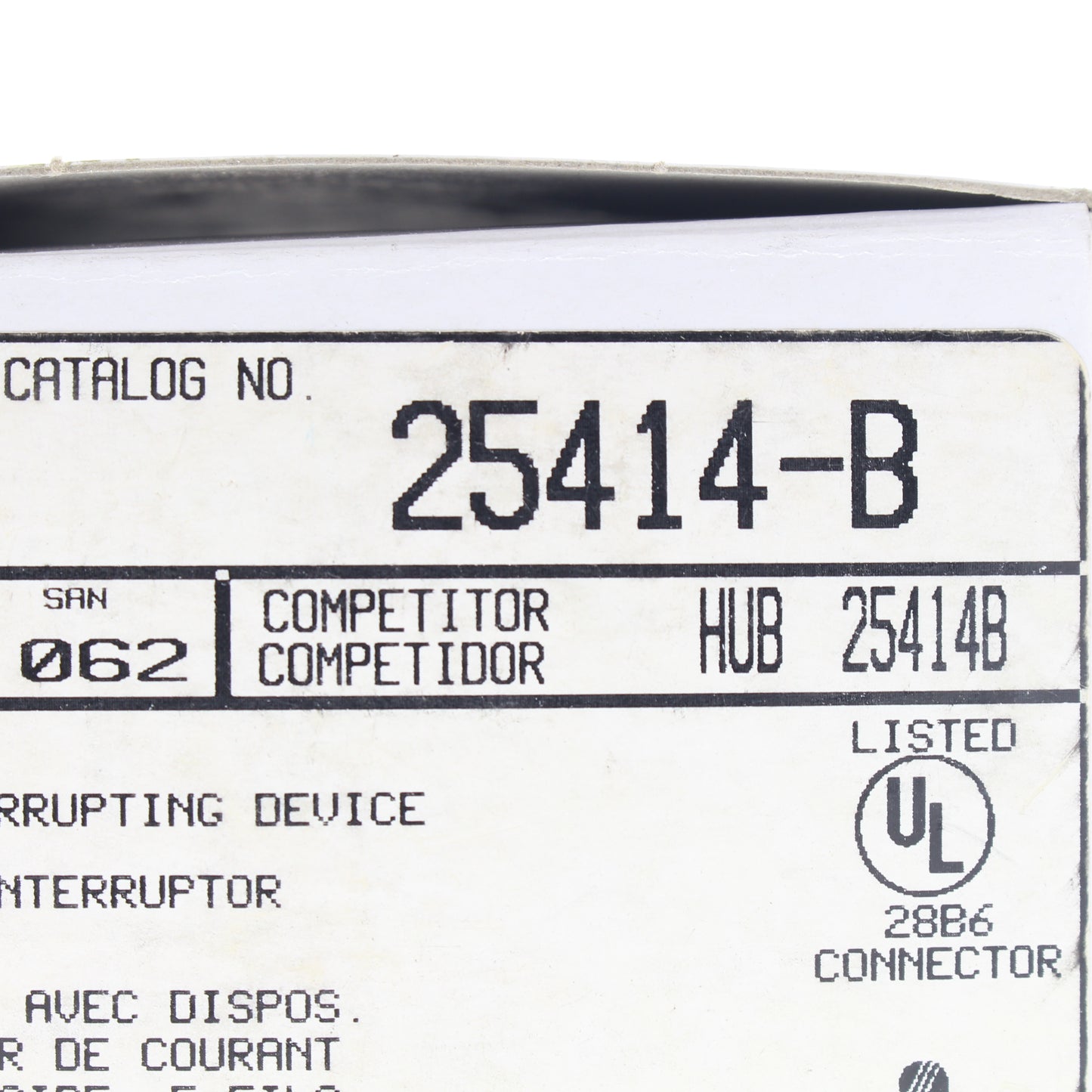 Leviton 25414-B Blue Connector Power Interrupting Device 30A 600VAC 20A 250VDC