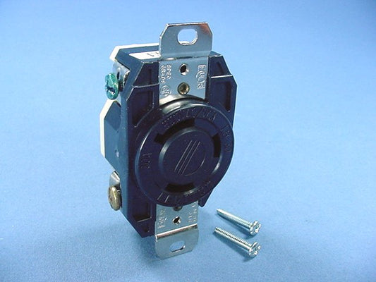 Leviton L9-30R Turn Locking Receptacle V0 Outlet Nema 30A 600V 2650-065 Boxed