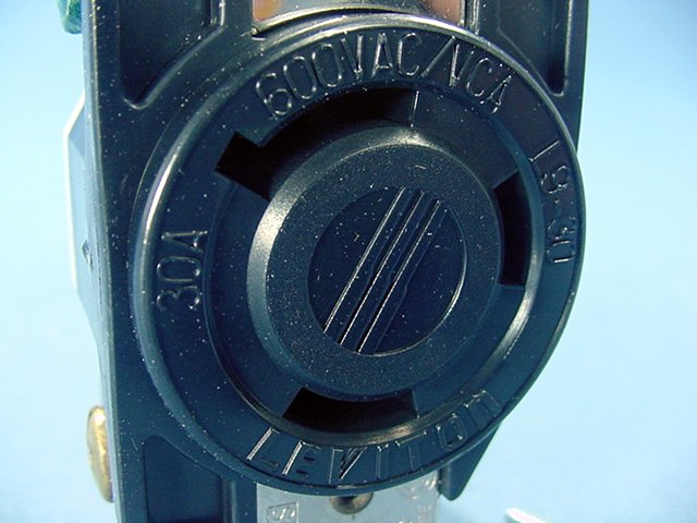 Leviton L9-30R Turn Locking Receptacle V0 Outlet Nema 30A 600V 2650-065 Boxed