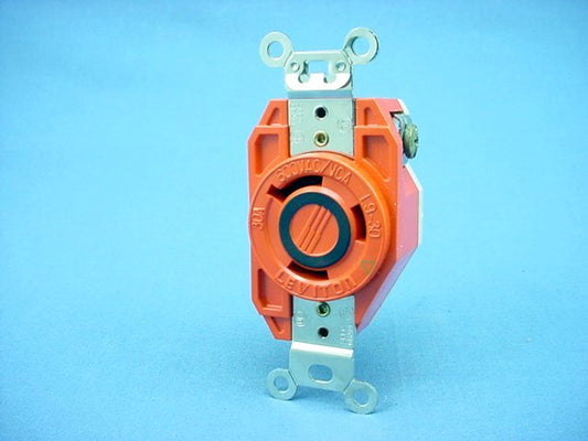 Leviton L9-30R Isolated Gnd Locking Receptacle Outlet 30A 600V 2650-IG-066 Boxed