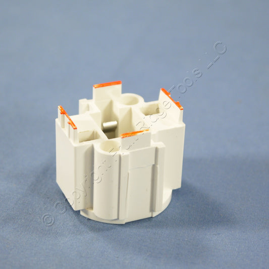 10 Leviton Compact Fluorescent Lampholders Light Sockets Screw Down G24d-3
