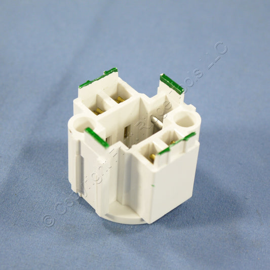 10 Leviton Compact Fluorescent Lampholders Light Sockets Screw Down G24q-2