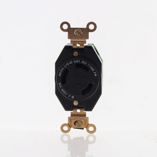 Leviton 2690-061 Locking Outlet Receptacles Nema L13-30R 30A 600V 3� 10-Pack