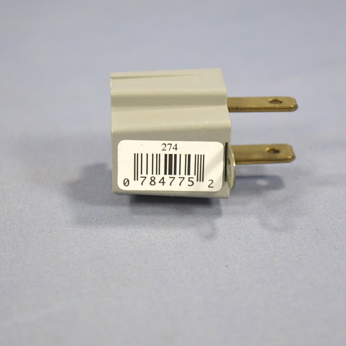 Leviton #274 Gray 15A 3-Prong Polarized Plug Outlet Adapter 5-15R Bulk Grounded