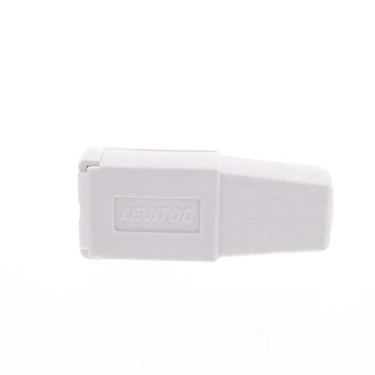 Leviton Side Mount Right Angle Easy-Wire Plug 15A 1-15P 125V Non-Polarized 321-W