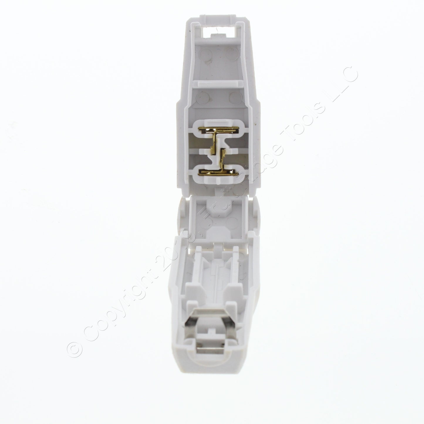 Leviton 321-W White 107PK Blemished Side Mount Plugs 2-PRONG 15A 1-15 107-Pack
