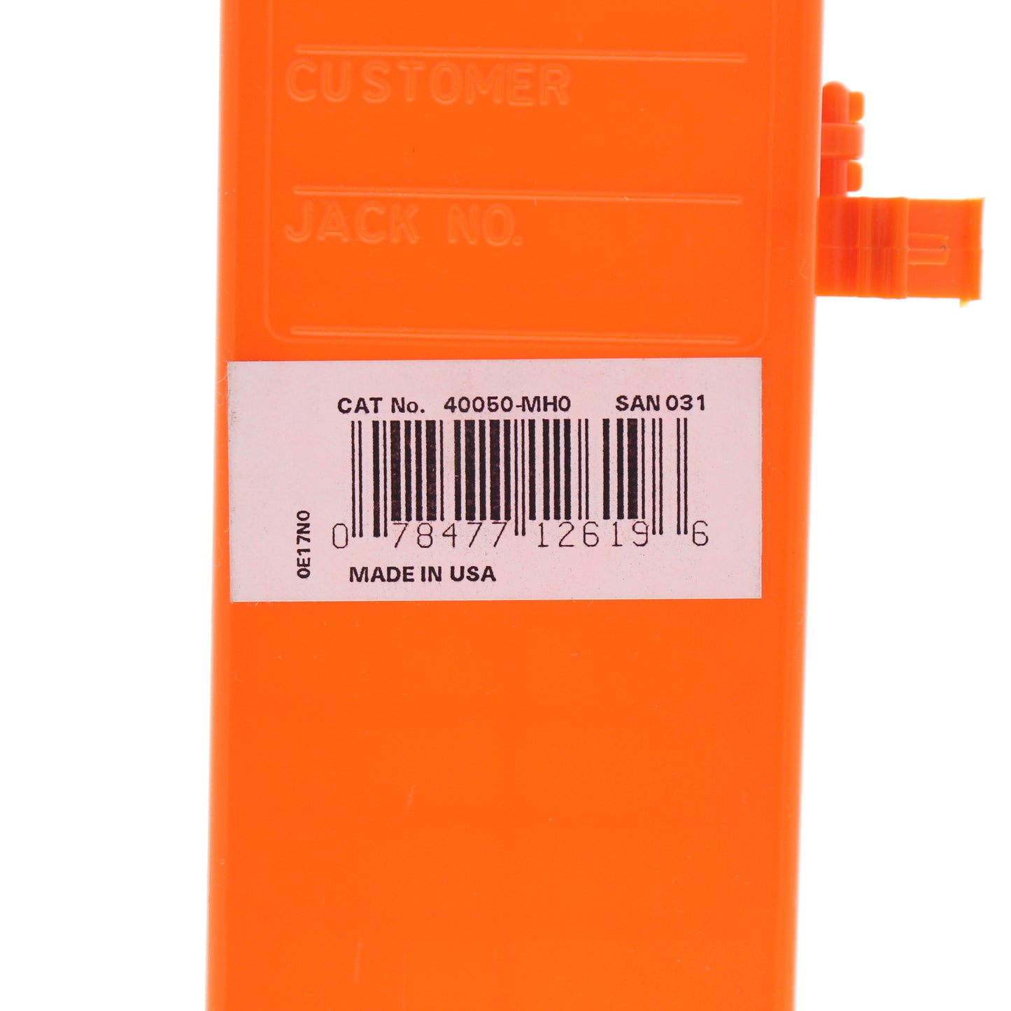 Leviton 40050-MHO Hinged Cover For Demarc Or M Blocks, Orange