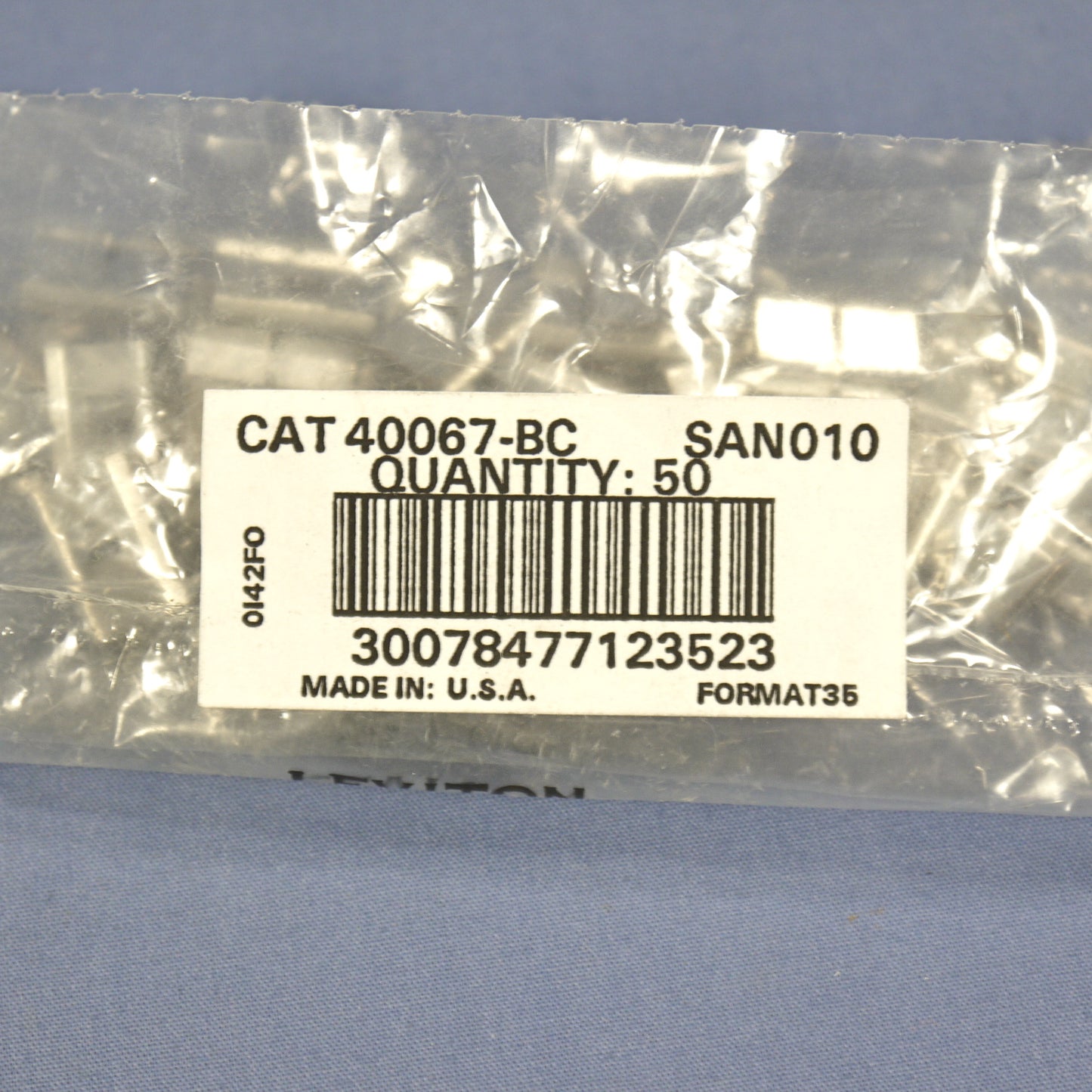 50 Leviton 2-Position Bridging Clips for Split M Phone Wiring Blocks 40067-BC