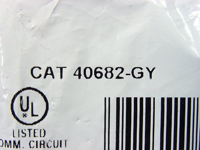 Leviton Gray Decora Dual CATV Coaxial Cable Jack Flush Wallplate Duplex 40682-GY