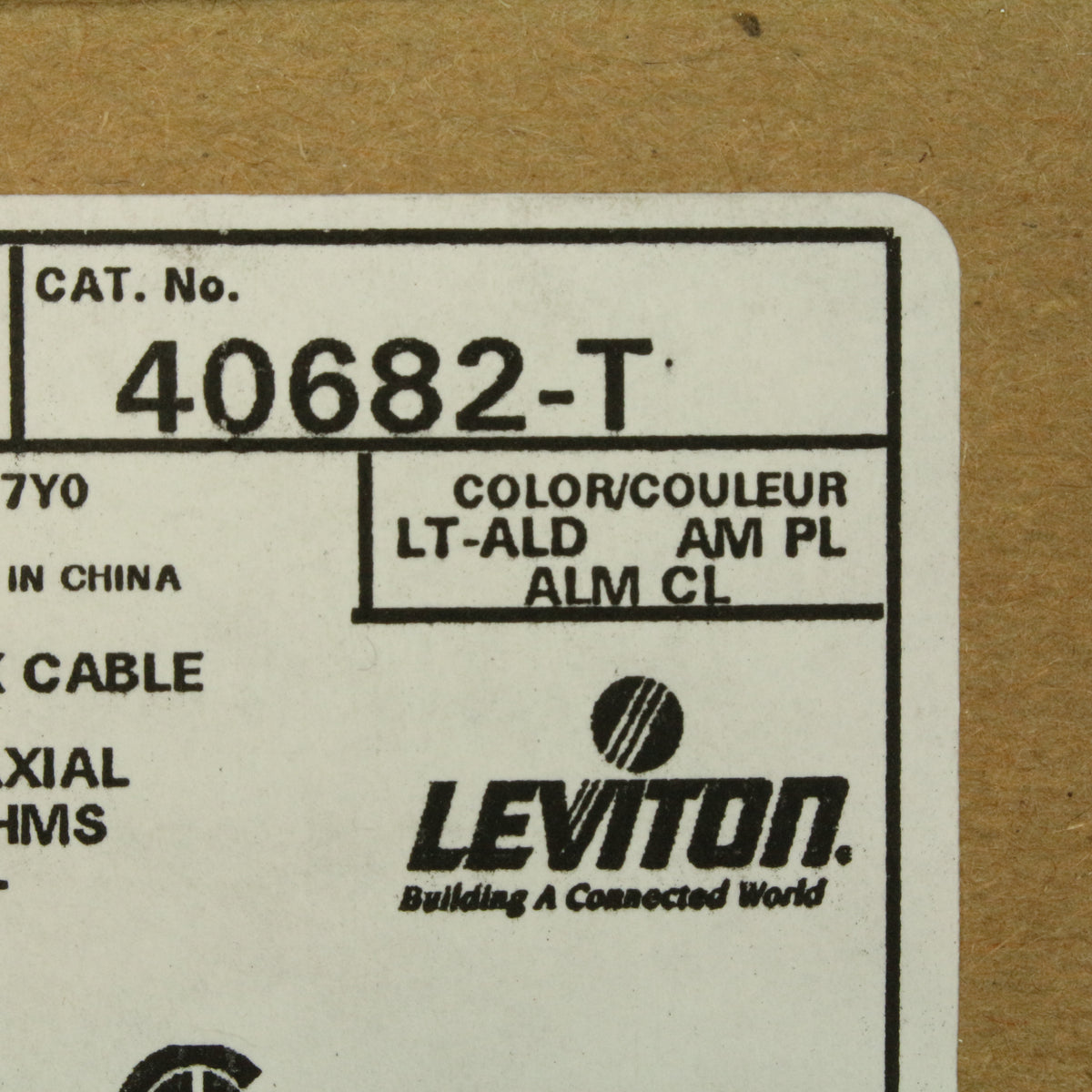 Leviton 40682-T Light Almond Decora Dual CATV Coaxial Cable Jack Wallplates 10pk