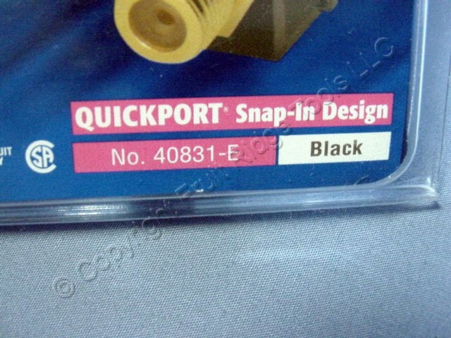 10 Leviton Black Quickport Gold Cable Connector Jacks Coax Binding Post 40831-BE