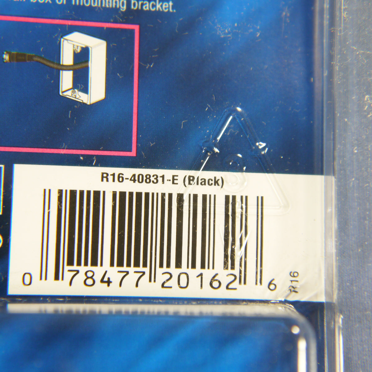 Leviton 40831-E Black Quickport Gold Coax Cable Connector Jack Coax Blue Center