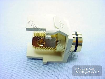 Leviton Black/Ivory Quickport Gold Banana Jack 40837-BIE