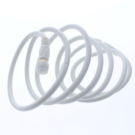 Leviton White Gold Plated Coaxial RG6 Quad Shield Digital Cable 6 Ft 40871-6W