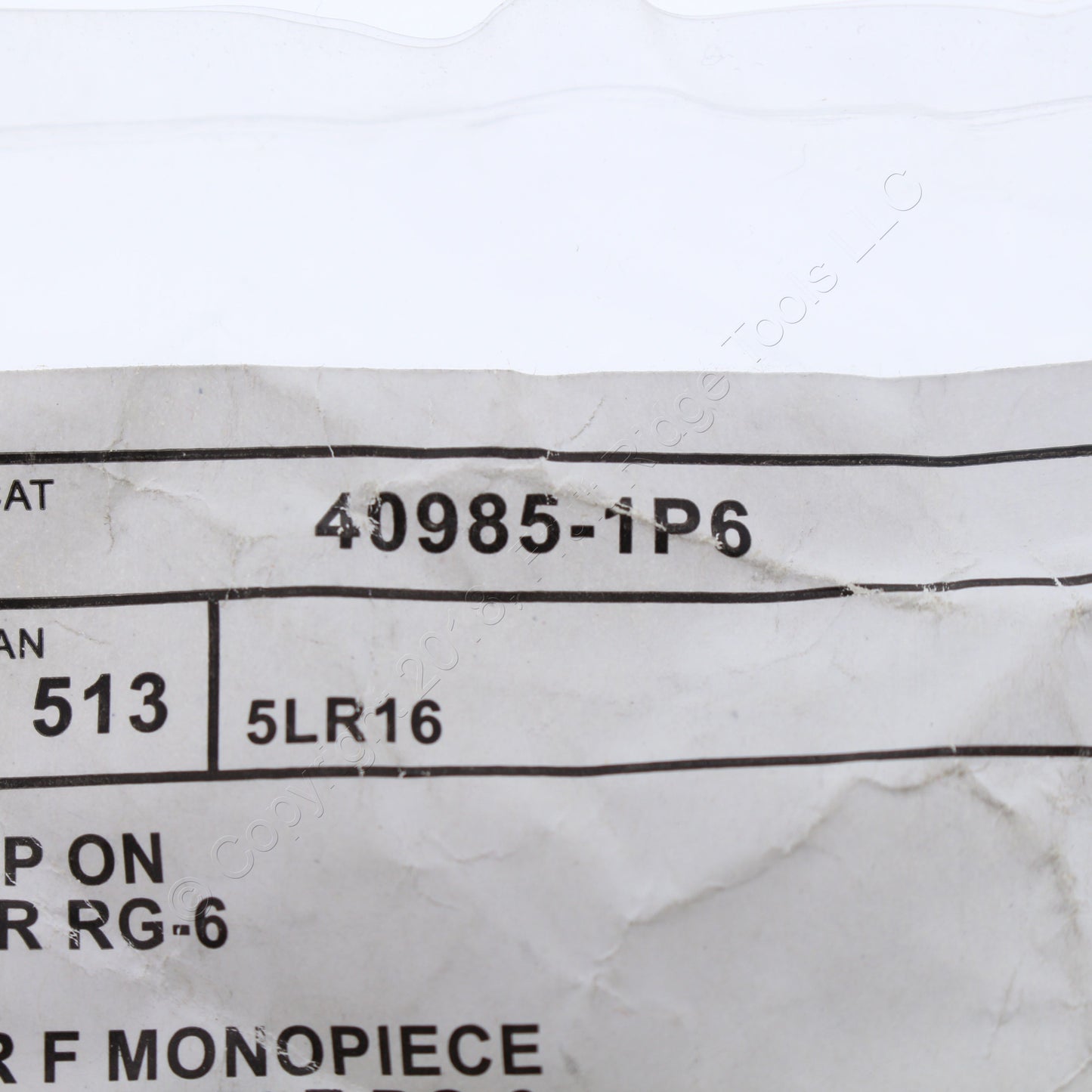 25 Leviton 1-Piece Crimp-On Coaxial Cable End F-Connectors RG6 75 Ohm 40985-1P6