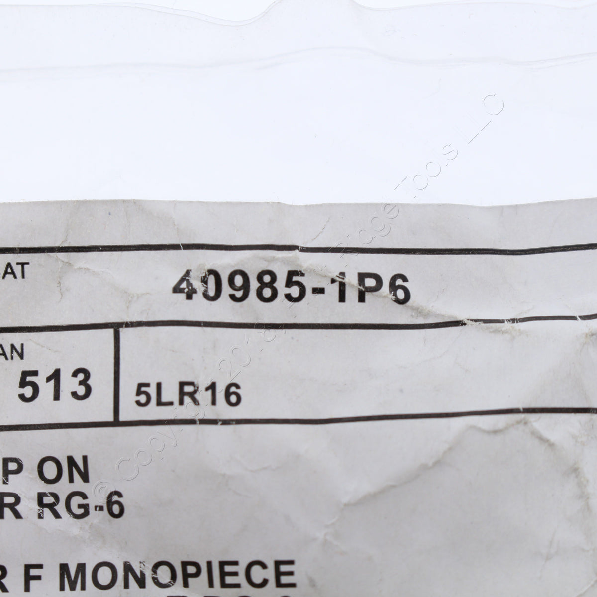 25 Leviton 1-Piece Crimp-On Coaxial Cable End F-Connectors RG6 75 Ohm 40985-1P6