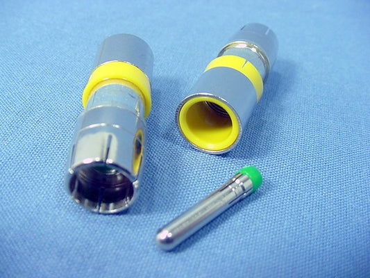 25 Yellow Leviton Compression RCA Connectors RG6 Coax Cable Universal 40985-CRY