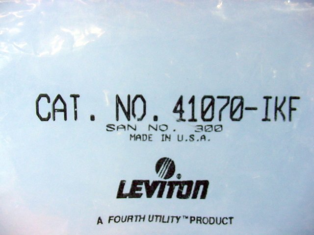 Leviton 41070-IKF Ivory TR Plus Blank Fillers Token Ring Insert 2-Pack