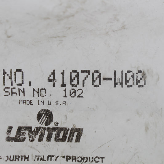 Leviton 41070-W White MOS 2-Port Token Ring Insert Not Compatible with Quickport