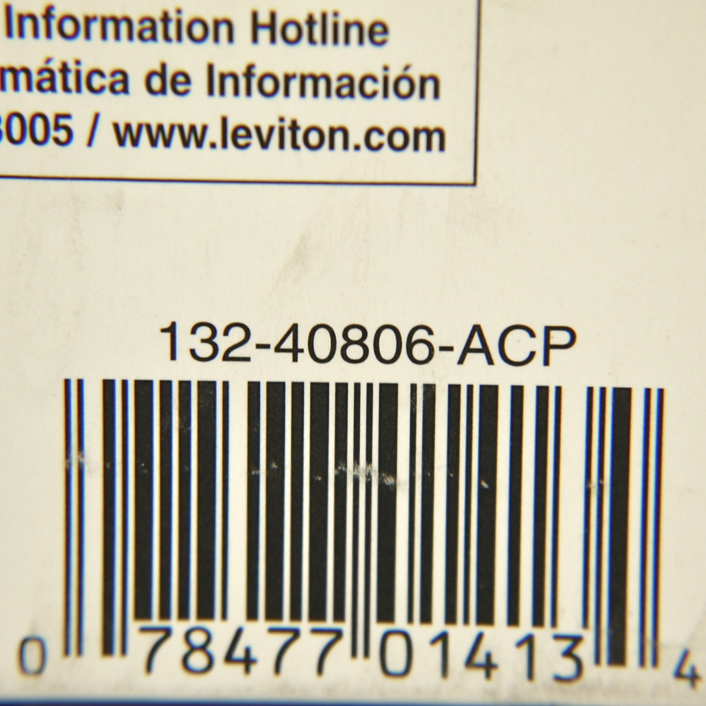 Leviton 41080-6AP Almond 1-Gang 6-Port Unbreakable Nylon Wallplate Cover 5pcs