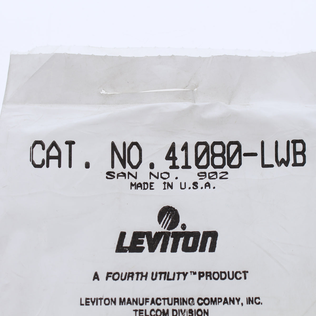 Leviton 41080-LWB White Pre-Printed Quickport Port-Designation Labels 10-Pack