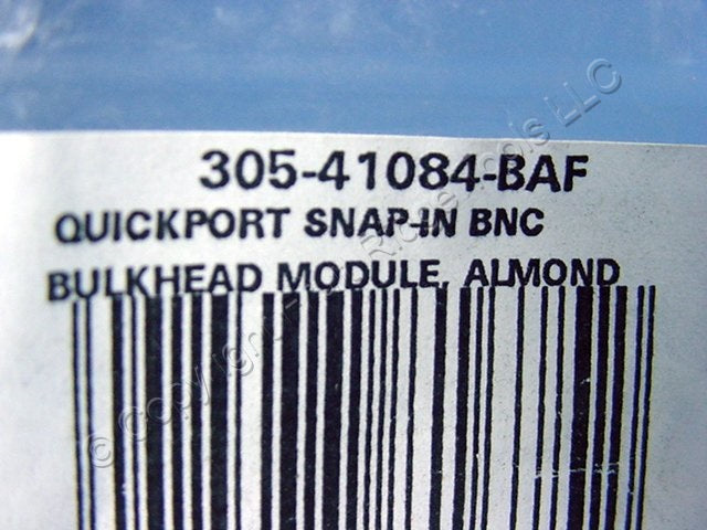 10 Leviton Almond Quickport Female BNC Video Jacks Fitting Nickel Plated 41084