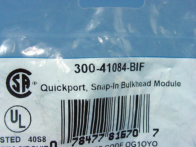 Leviton Ivory Quickport Snap-In BNC Video Connector Jack Female Nickel 41084-BIF