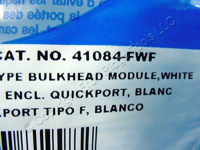 10 Leviton White Quickport F-Type Snap-In Coaxial Video Cable Jacks 75-Ohm 41084