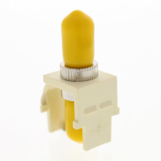 Leviton Almond Quickport Fiber Optic ST Connector Jack Phosphor Bronze 41084-SAF