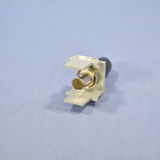 Leviton Gray Quickport Fiber Optic ST Jack Connector Zirconia SM/MM 41084-SGZ