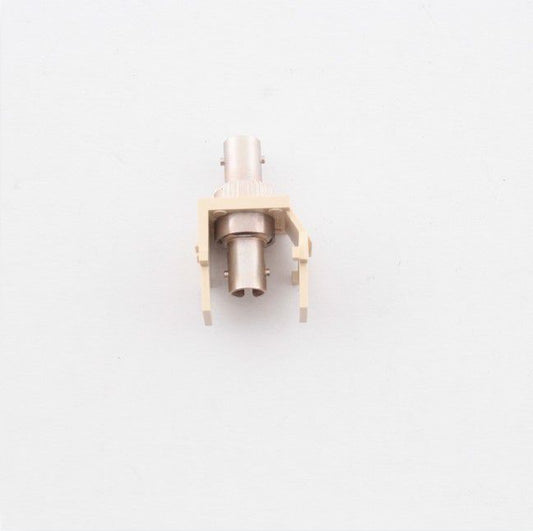 Leviton Ivory Quickport Fiber Optic ST Connector Jack Phosphor Bronze 41084-SIF