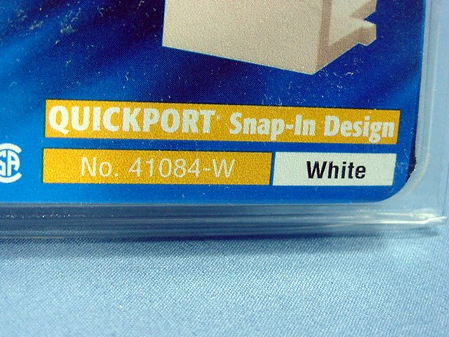 6 Leviton White Quickport Wallplate Blank Filler Inserts 41084-BWB 41084-W