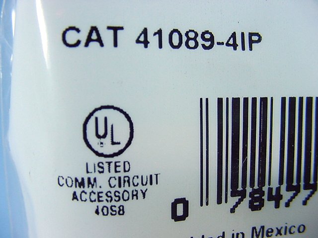 Leviton 41089-4IP Ivory 4-Port Quickport Compact Surface Mount Housing Box
