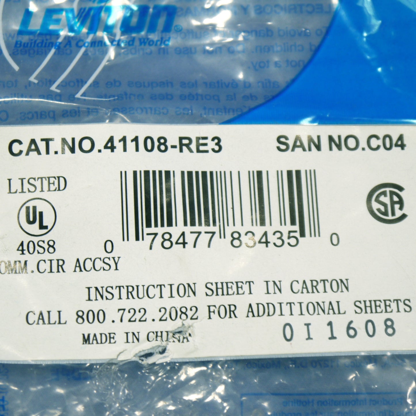 50 Leviton Black Cat 3 Data Phone Quickport Jacks Cat3 RJ45 Telephone 41108-RE3