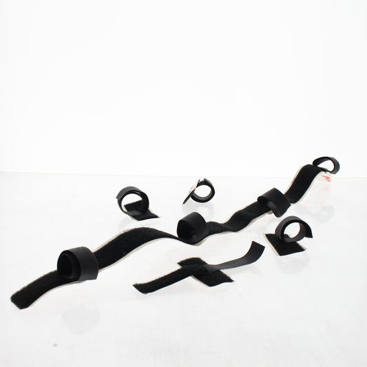 Leviton 41220-DCM Black Hook and Loop Desk Cable Organizer Kit