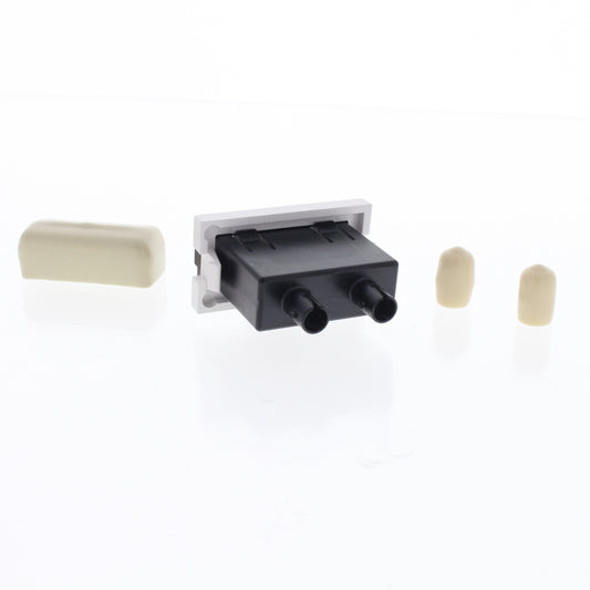 Leviton 41291-1DW QuickPort Duplex Fiber Adapter Insert Empty