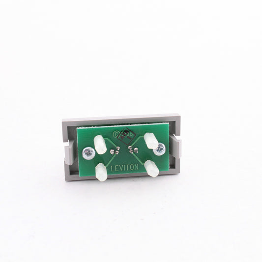 Leviton 41291-1VG Gray MOS S-Video 1-Unit Jack Wallplate Filler Insert Module