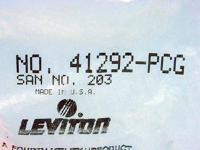 Leviton Gray 45° MOS Duplex SC Fiber Optic Coupling Wall Jack Module 41292-PCG