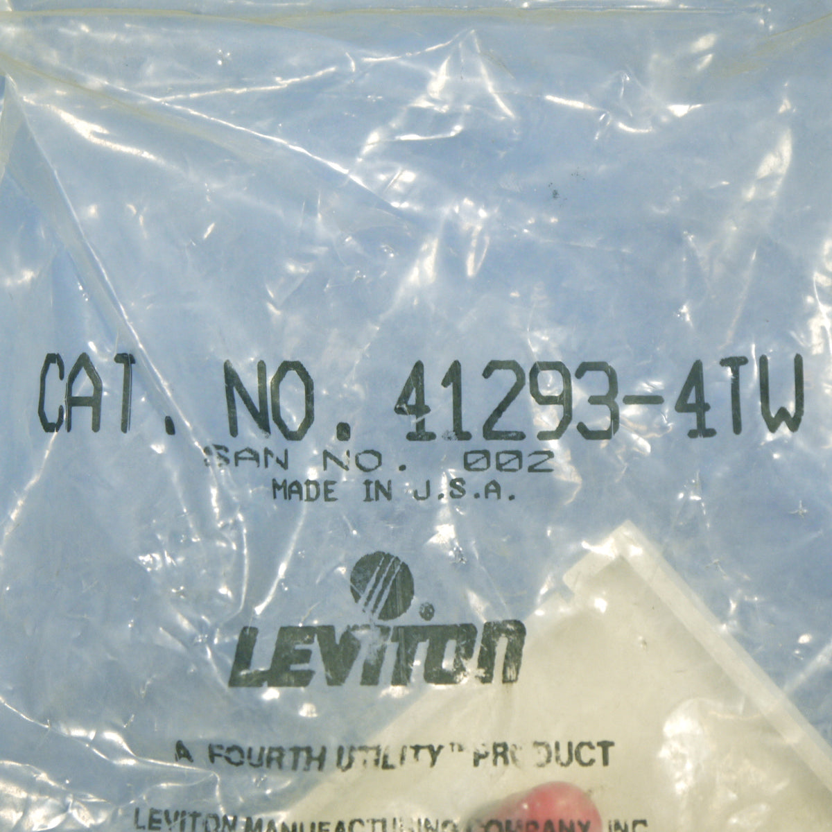 Leviton White Duplex ST Fiber Optic Coupling Jack Insert Module 45° 41291-4TW