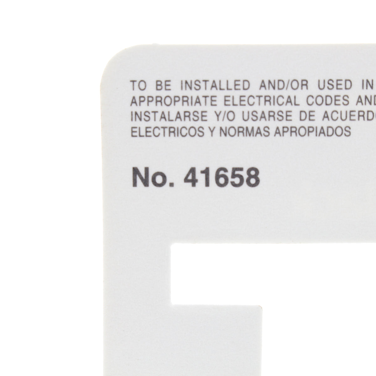 Leviton 41658-CI Ivory 1-Gang Telephone Jack F-Connector Plastic Wallplate Cover