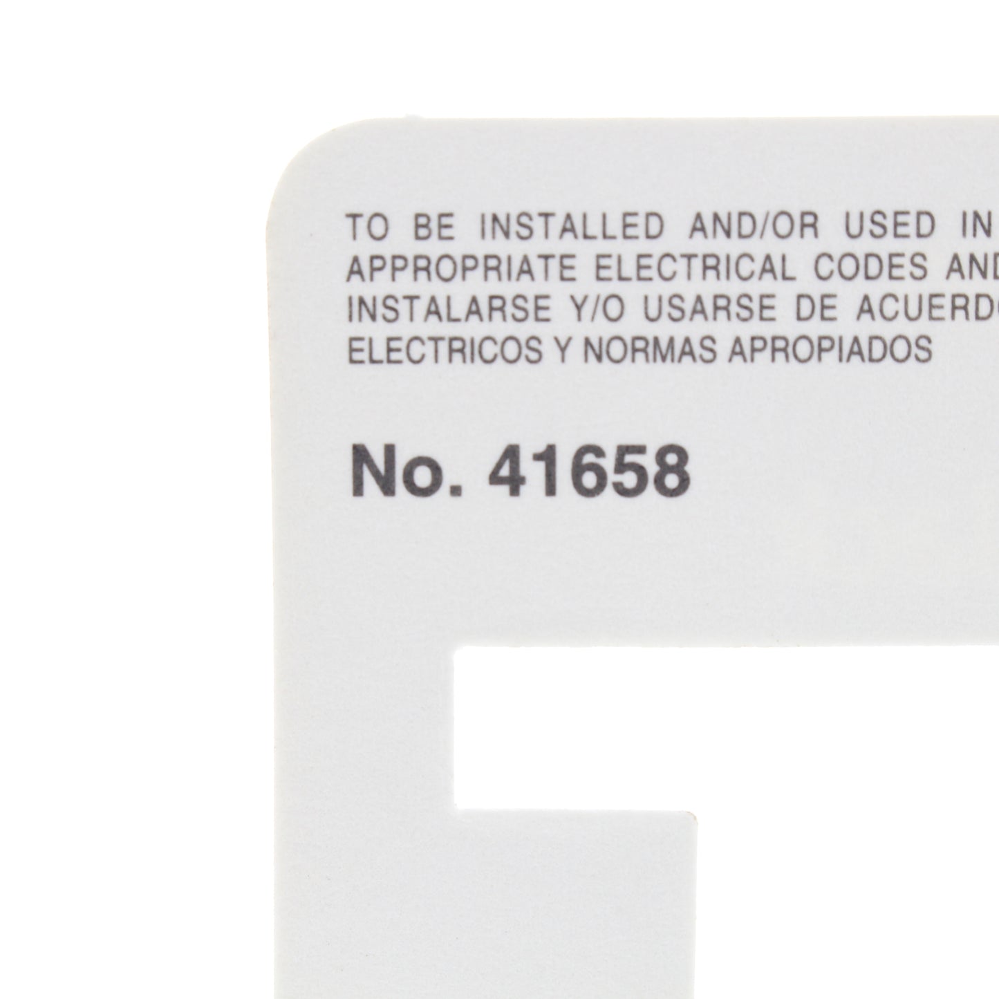 Leviton 41658-CI Ivory 1-Gang Telephone Jack F-Connector Plastic Wallplate Cover