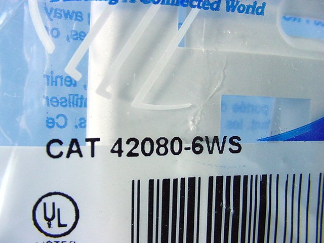 Leviton 42080-6WS White 1-Gang 6-Port Quickport Data Wallplate Covers 10-pack